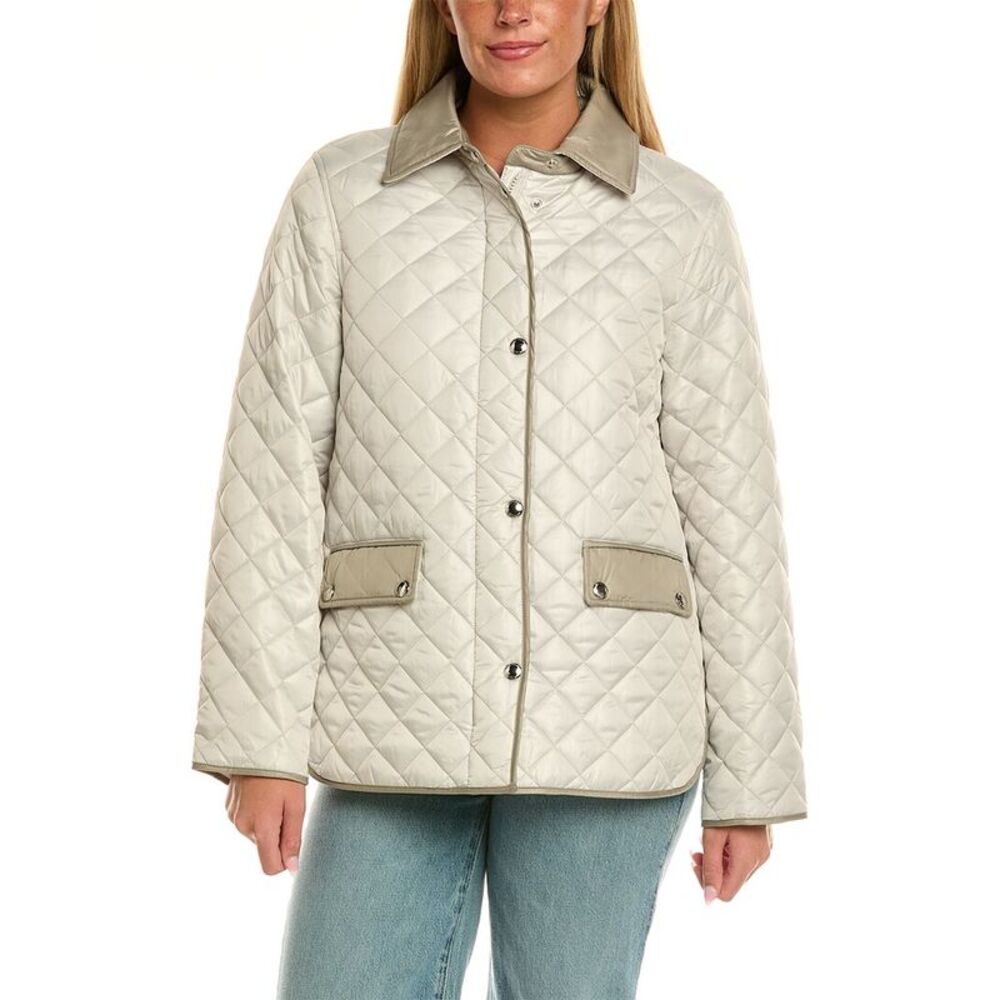 Sam Edelman Womens  Quilted Jacket, Grey